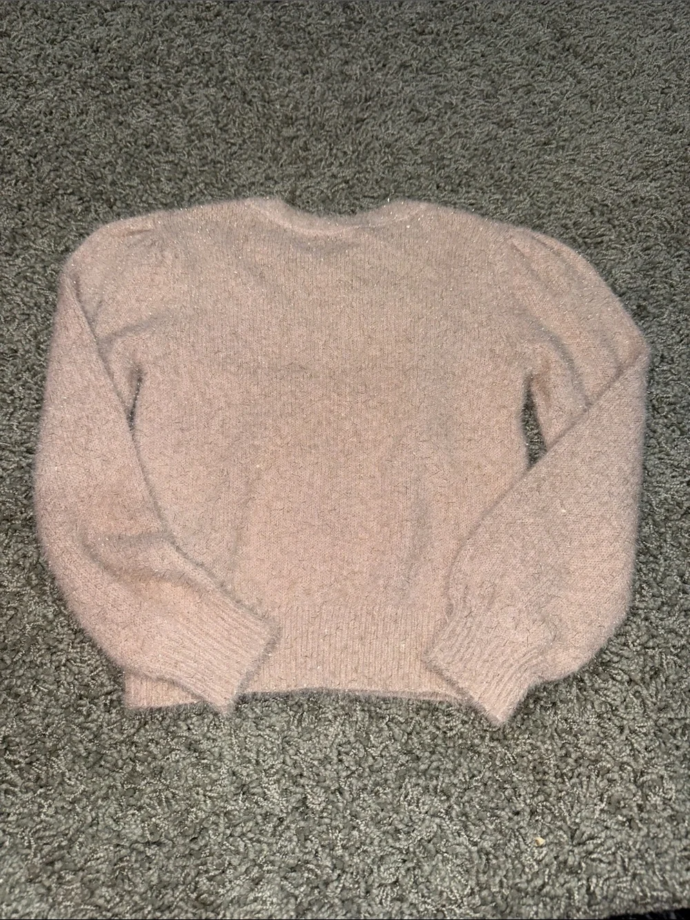 GAP Sparkle Crewneck Sweater in Light Beige NEW (S 6-7)